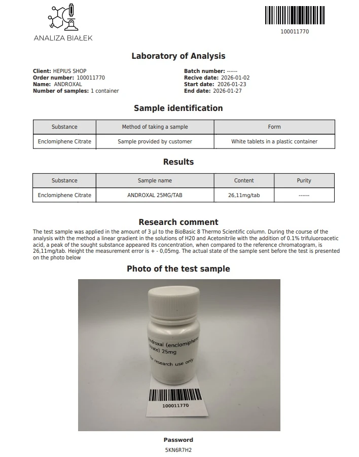 High-Quality STROMUSC Androxal(Enclomiphene)25mg For Bodybuilding CAS:15690-57-0 suppliers