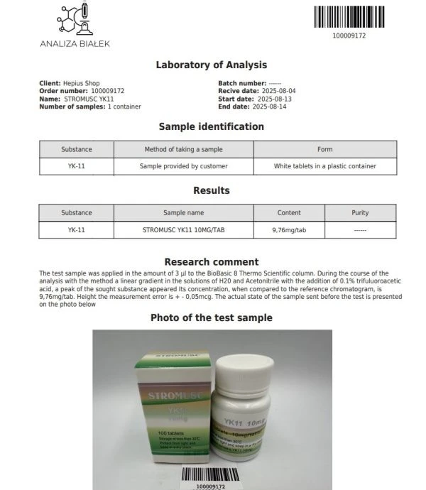 High-Quality STROMUSC YK11 10mg For Bodybuilding CAS:1370003-76-1 suppliers